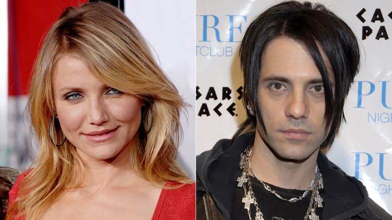 Cameron Diaz posant, Criss Angel posant