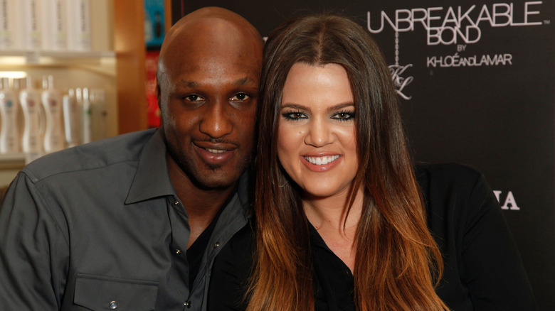 Lamar Odom et Khloé Kardashian posent