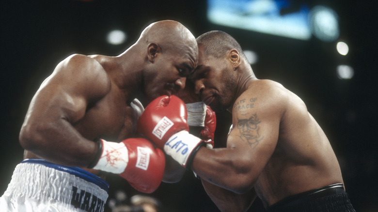 Mke Tyson combat Evander Holyfield