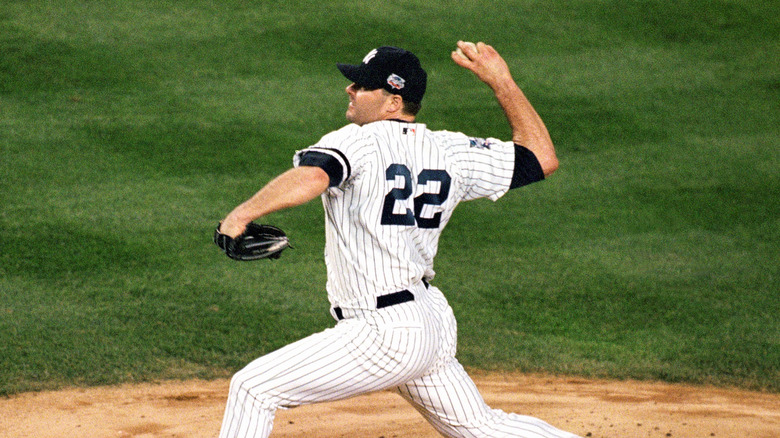 Roger Clemens lors de la Série mondiale 2000