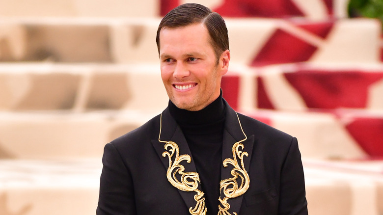 Tom Brady souriant au Met Gala 