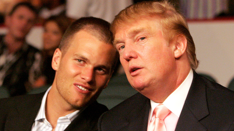 Tom Brady et Donald Trump discutent