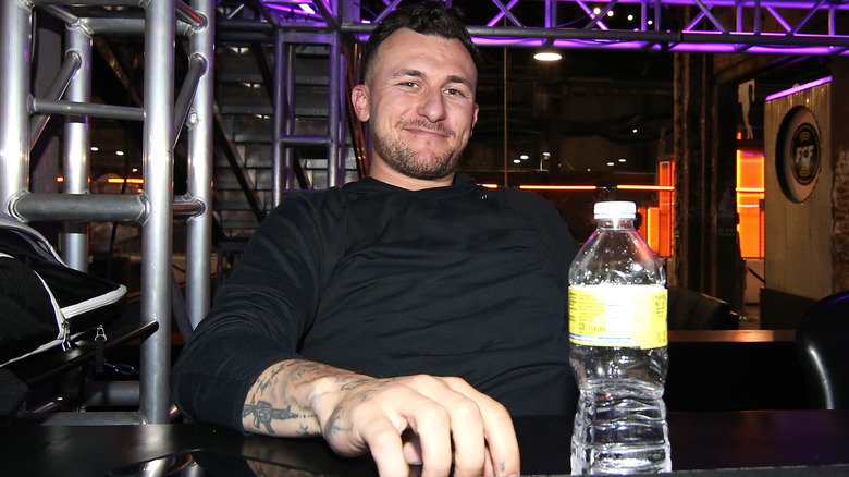 Bouteille d'eau souriante Johnny Manziel