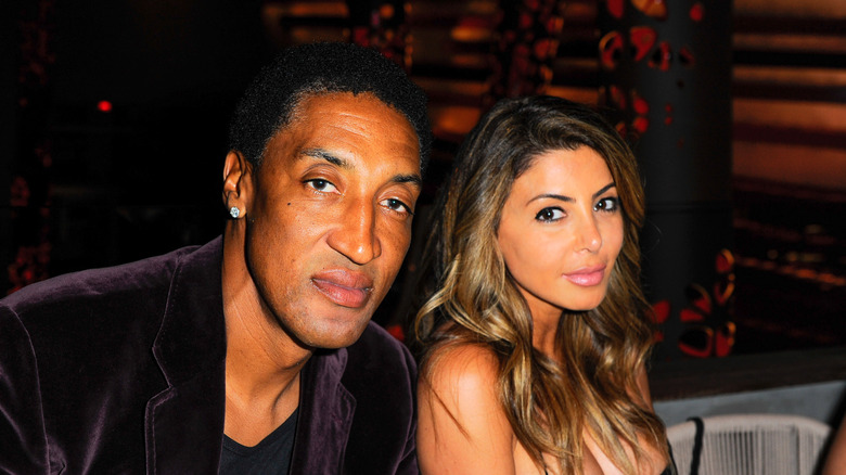 Scottie Pippen et Larsa Pippen souriant