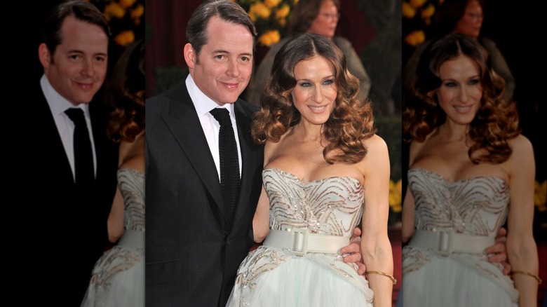 Matthew Broderick et Sarah Jessica Parker souriants