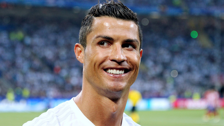 Cristiano Ronaldo, souriant