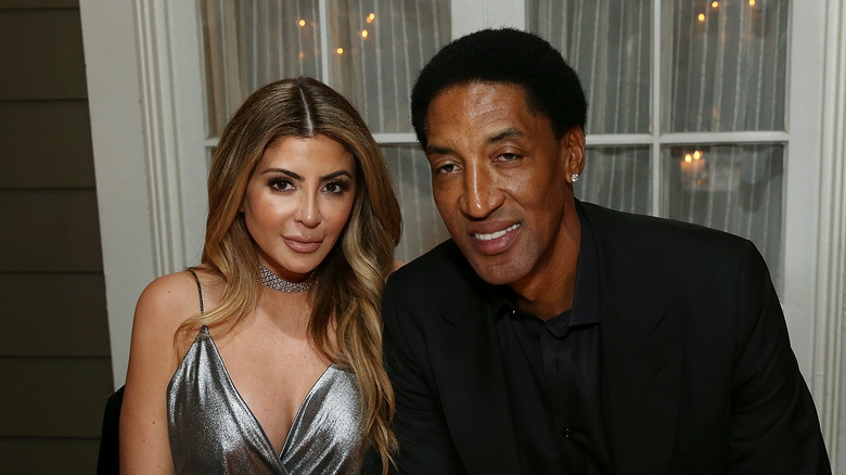 Larsa Pippen pose avec Scottie Pippen