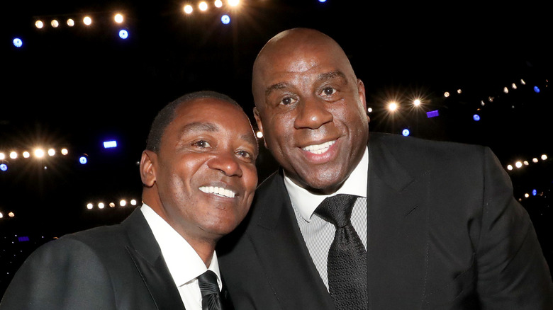 Isaih Thomas et Magic Johnson