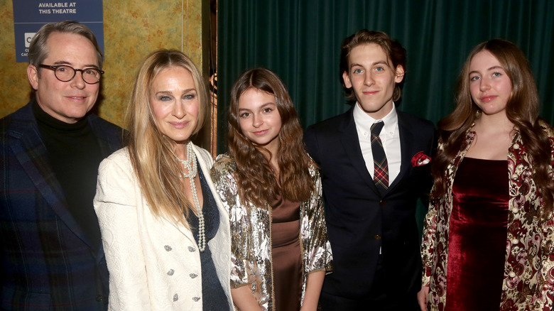 Sarah Jessica Parker avec sa famille.