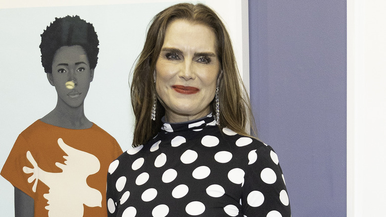 Brooke Shields posant lors d'un événement