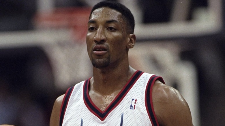 Scottie Pippen semble concentré