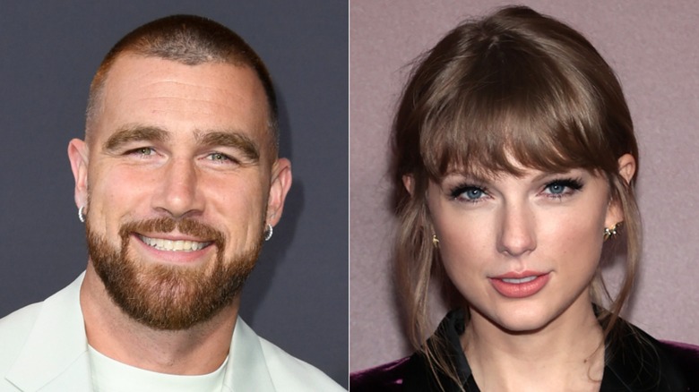 Travis Kelce et Taylor Swift côte à côte