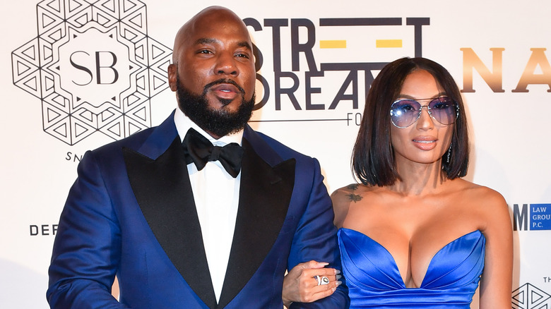 Jeezy et Jeannie Mai en bleu