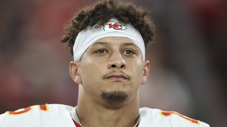 Patrick Mahomes en uniforme