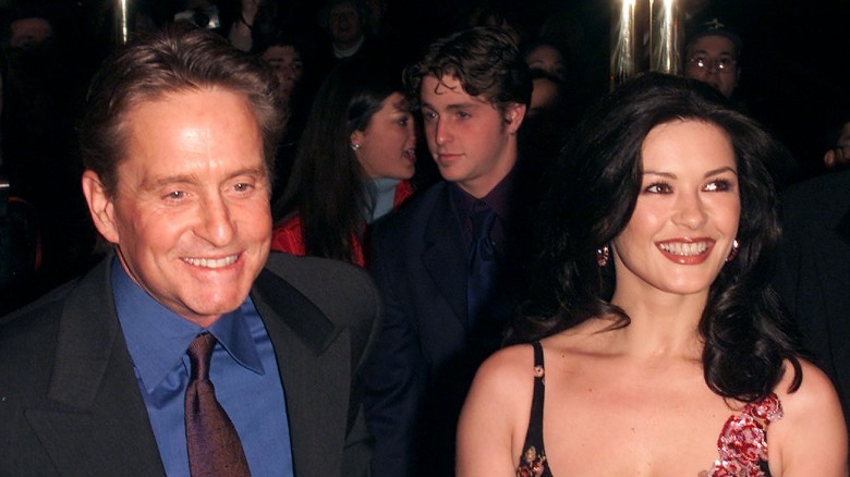 Michael Douglas Catherine Zeta-Jones souriant 