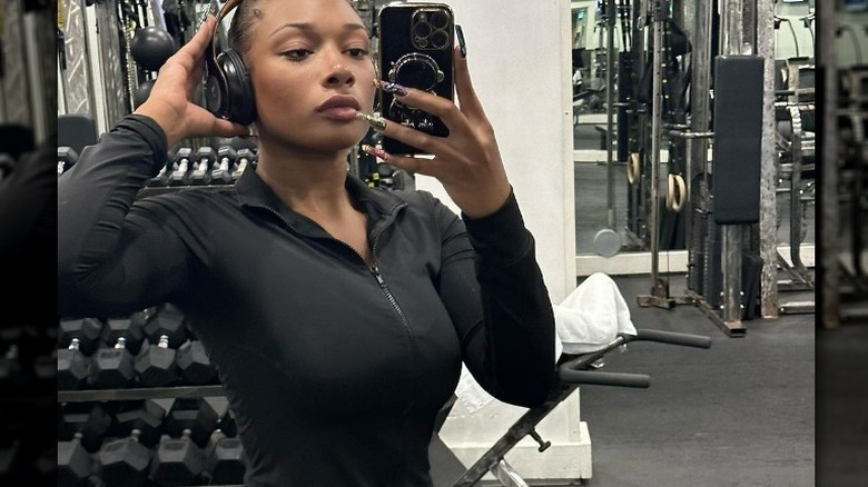 Megan Thee Stallion au gymnase