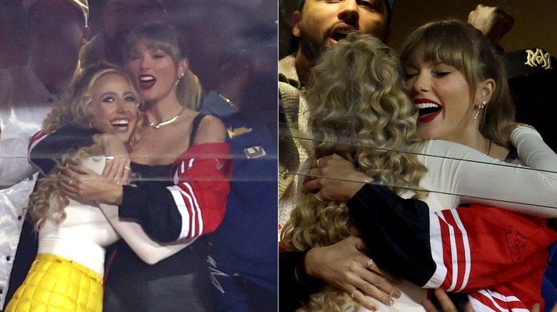 Brittany Mahomes et Taylor Swift s'embrassent