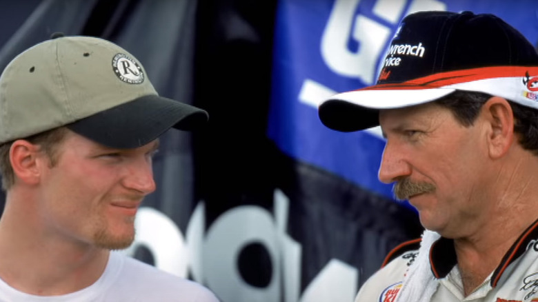 Dale Earnhardt Jr. avec son père