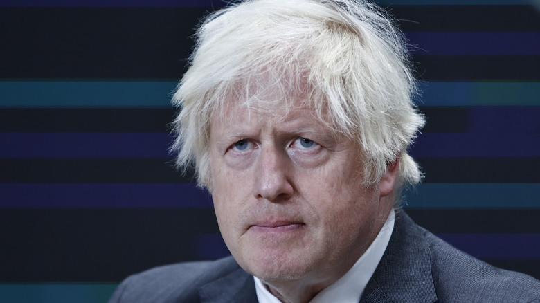 Boris Johnson renfrogné