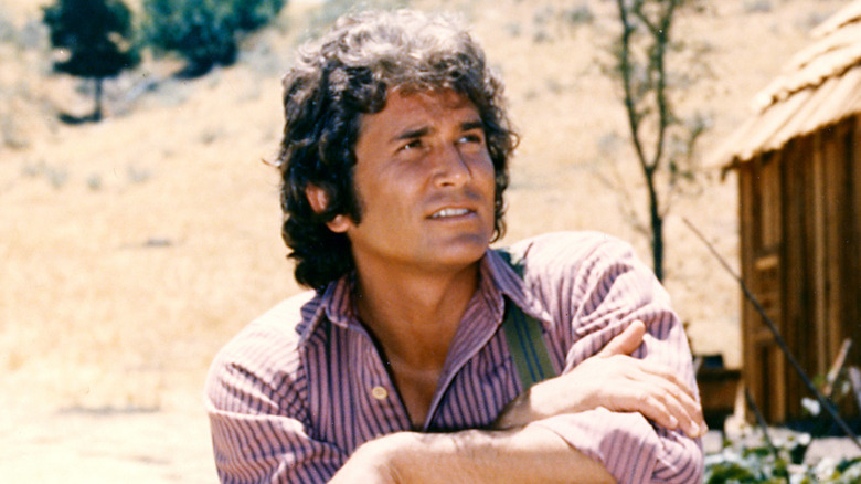 Michael Landon sur le plateau