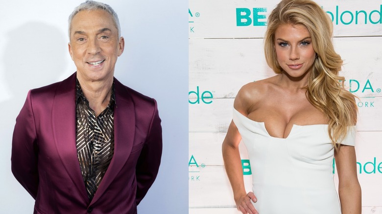 Bruno Tonioli et Charlotte McKinney posant