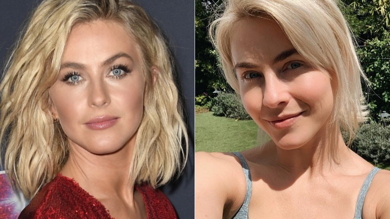 Julianne Hough avec, sans maquillage