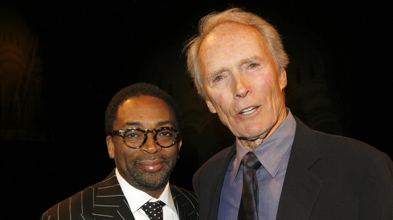 Spike Lee et Clint Eastwood posant ensemble