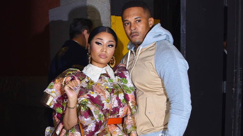 Nicki Minaj et Kenneth Petty posant