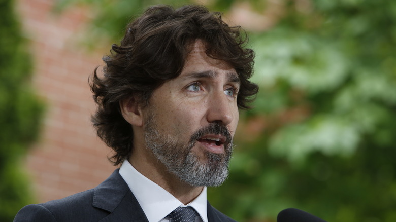 Justin Trudeau avec une barbe grise