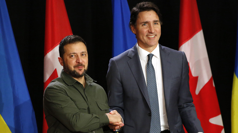 Justin Trudeau avec Volodymyr Zelenskyy