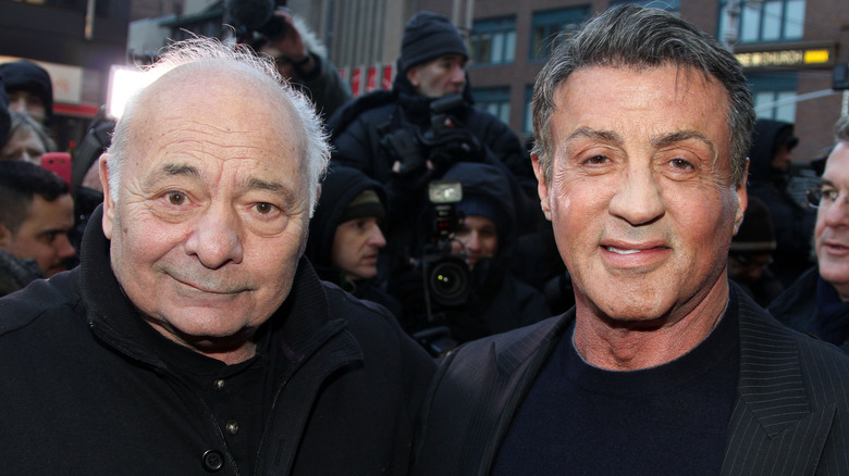 Burt Young et Sylvester Stallone souriants