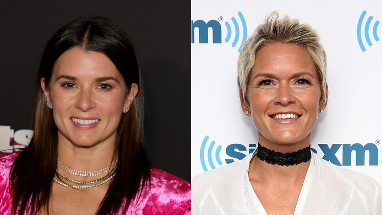 Danica Patrick et Sherry Pollex posant