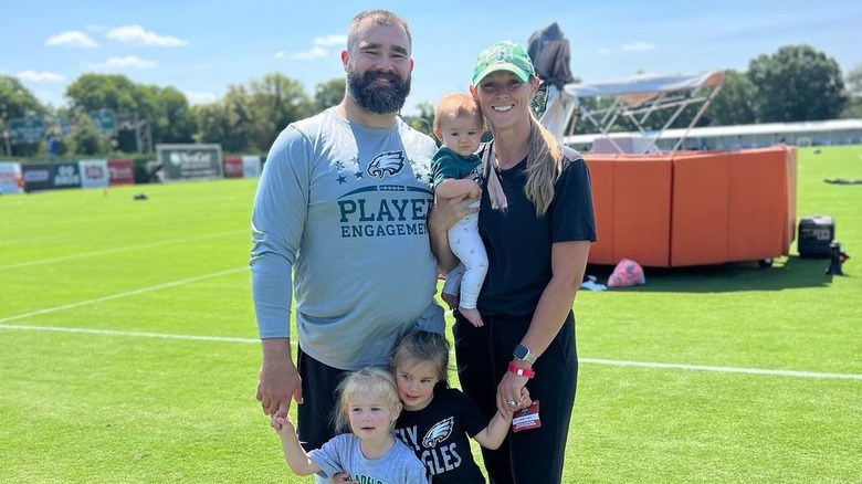 Jason Kelce pose en famille