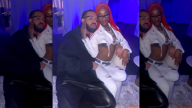 Drake et Sexxy Red se font des câlins