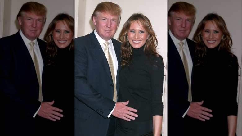 Donald Trump et Melania Trump souriant