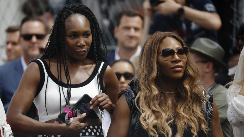 Venus Serena Williams regarde le tennis