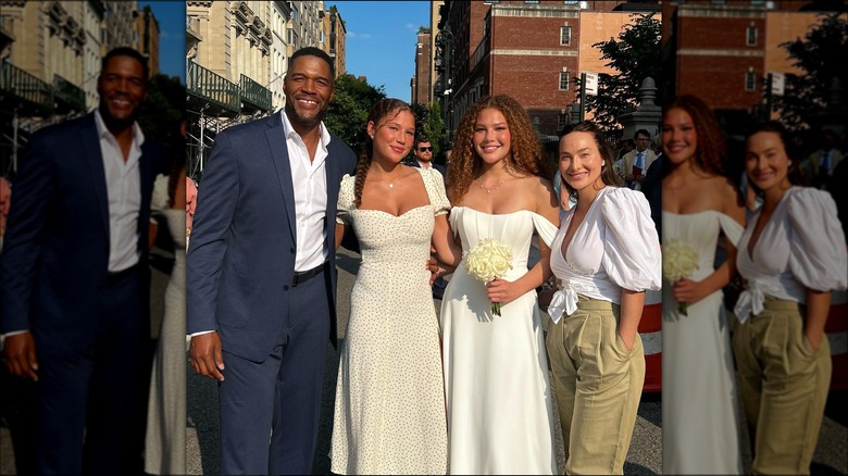 Michael Strahan, Kayla Quick et la famille de Strahan