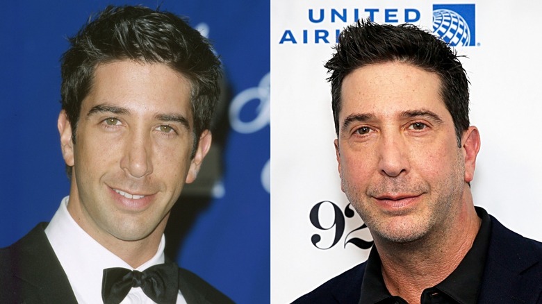 David Schwimmer souriant hier et aujourd'hui