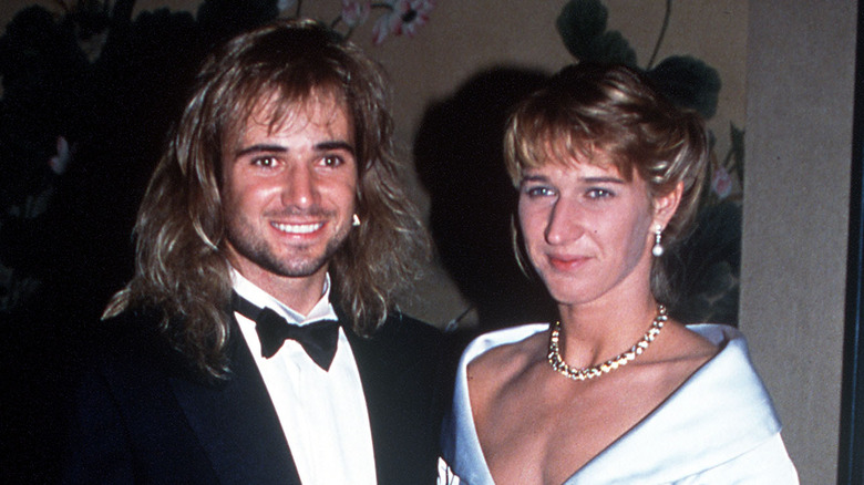 Andre Agassi et Steffi Graf lors d'un événement