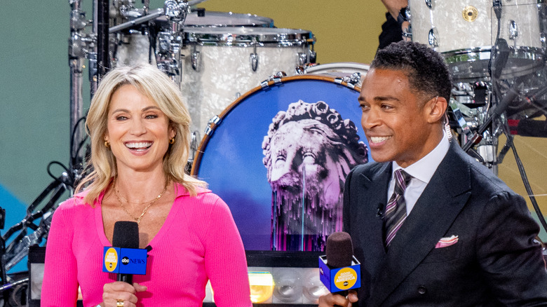 Amy Robach et TJ Holmes pour GMA