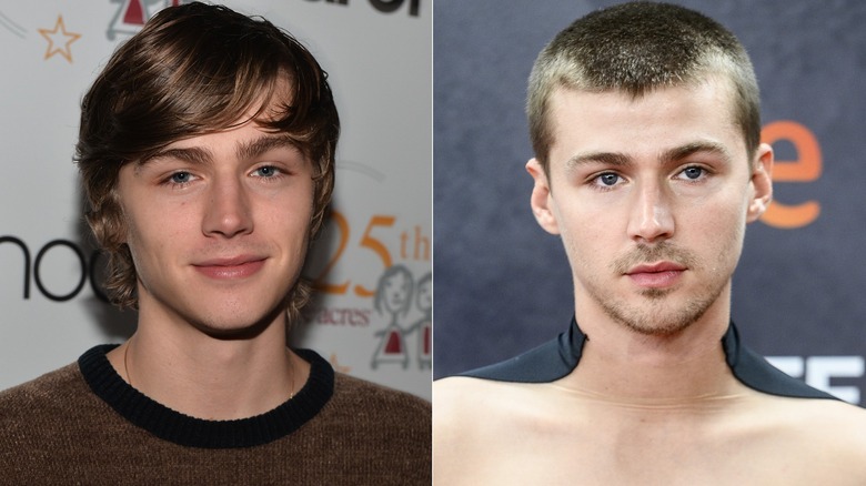 Miles Heizer posant