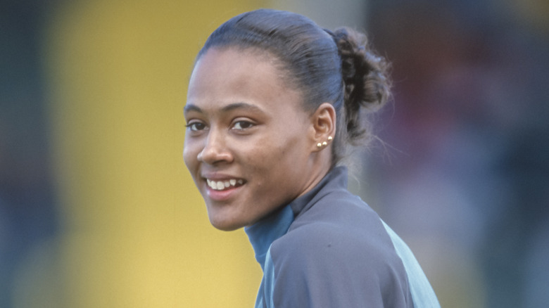 Marion Jones souriante