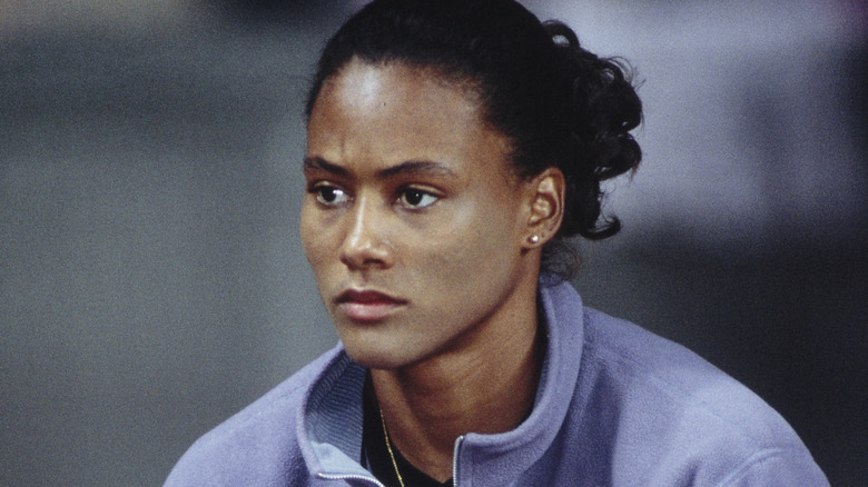 Marion Jones a l'air sévère