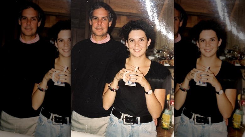 Lauren Graham pose avec son père