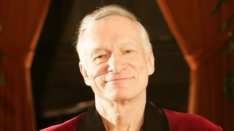 Hugh Hefner souriant