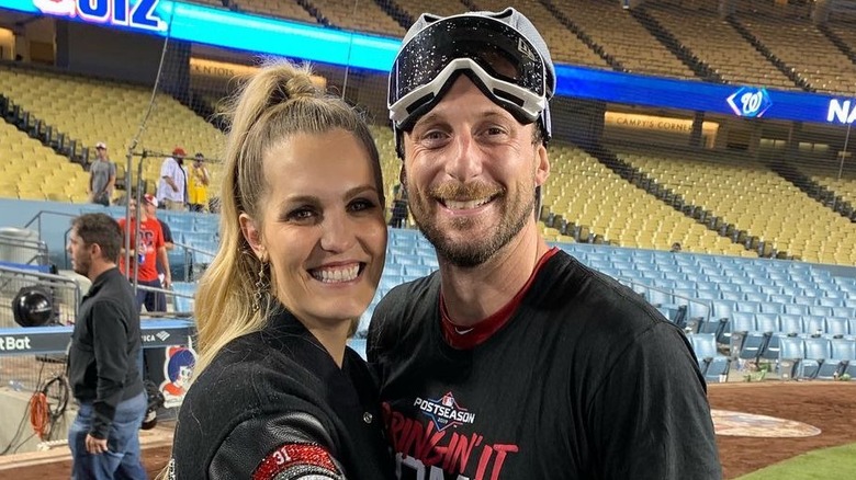 Erica et Max Scherzer souriants