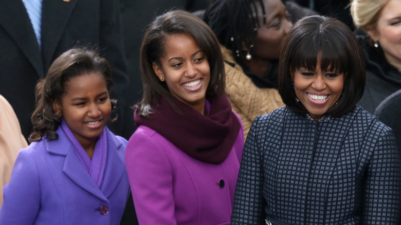 Michelle, Malia et Sasha Obama