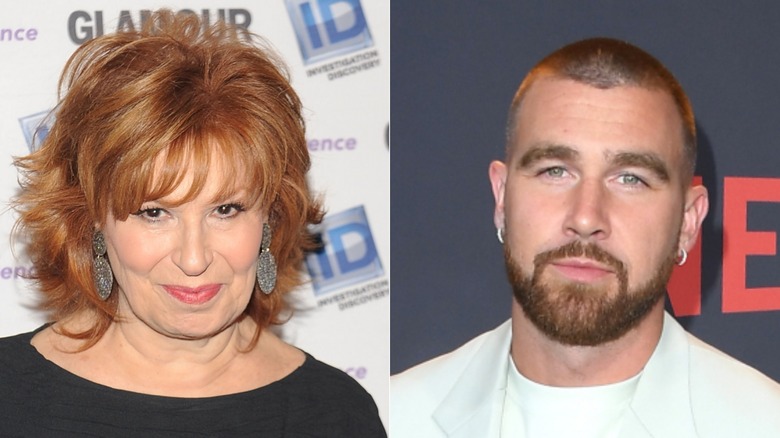 Joy Behar et Travis Kelce côte à côte