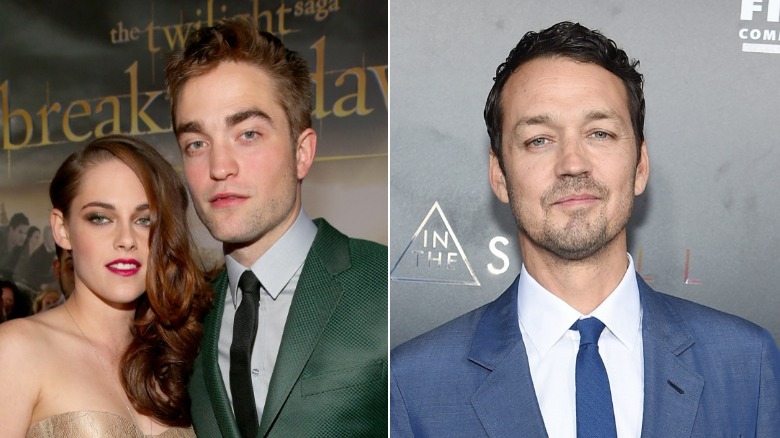 Robert Pattinson, Kristen Stewart et Rupert Sanders posant pour des photos