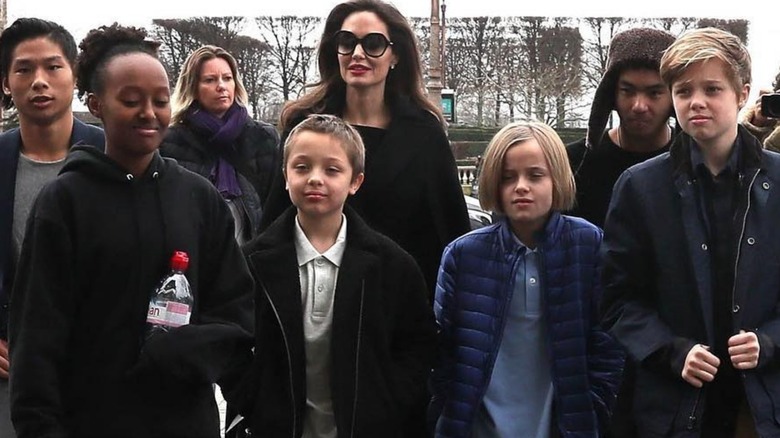 Angelina Jolie avec six enfants